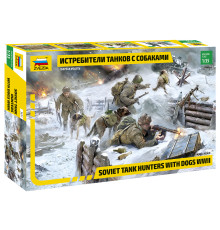  Модель "Истребители танков с собаками" 1/35 Звезда