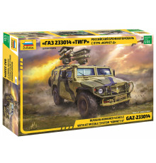  Модель Рос.бронеавтом ГАЗ"Тигр" с ПТРК "Корнет-Д" 1/35
