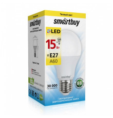 Лампа светодиодная Smartbuy 15Вт Е27 3000К 