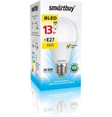Лампа светодиодная Smartbuy 13Вт Е27 3000К
