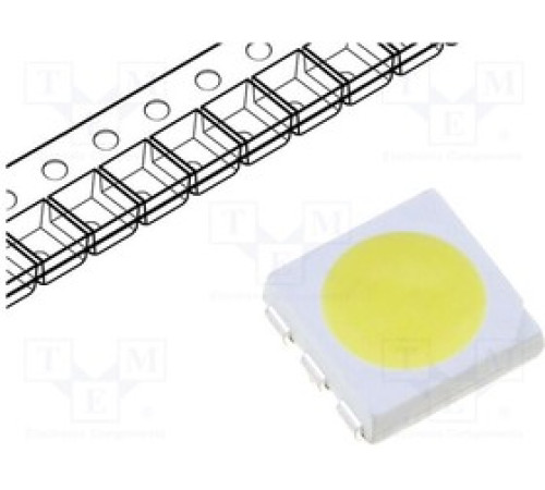 Светодиод SMD 5050 белый 3.3В.60мA 