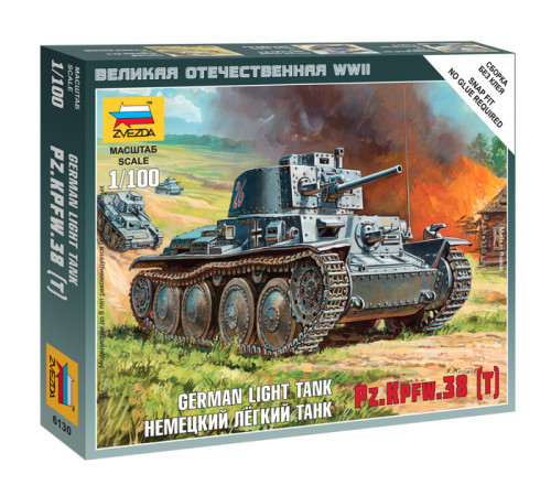 Модель "Нем. легкий танк Т-38 1/100 /6130/