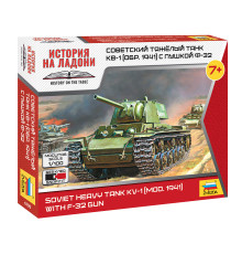 Модель "КВ-1 с пушкой Ф-32" 1/100 Звезда/6190/