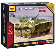 Модель Советский бронетранспортер "БТР-80" 1/100 7401 ЧЗ