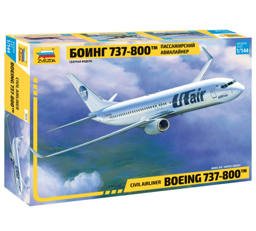 Модель "Боинг 737-800" 1/144 Звезда