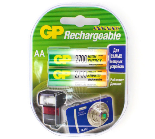 Аккумулятор GP AA 2700mA Ni-Mh 1.2Вольта