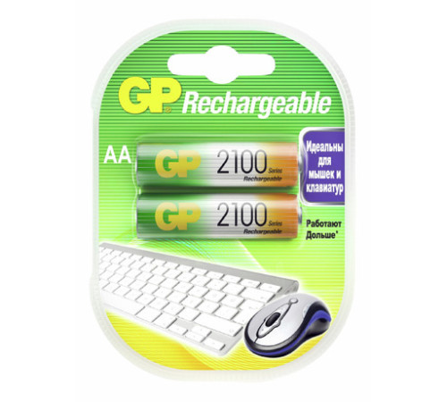 Аккумулятор GP AA 2100mA Ni-Mh 1.2Вольта