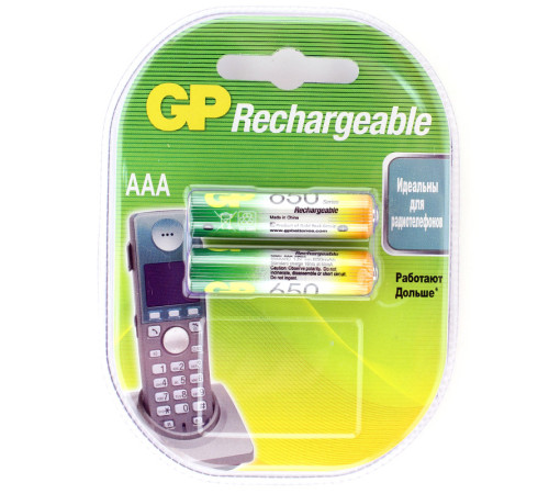 Аккумулятор GP AAA 650mA Ni-Mh 1.2Вольта