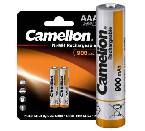 Аккумулятор Camelion AAA 900mA Ni-Mh 1.2Вольта