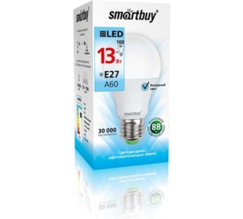 Лампа светодиодная Smartbuy 13Вт Е27 4000К