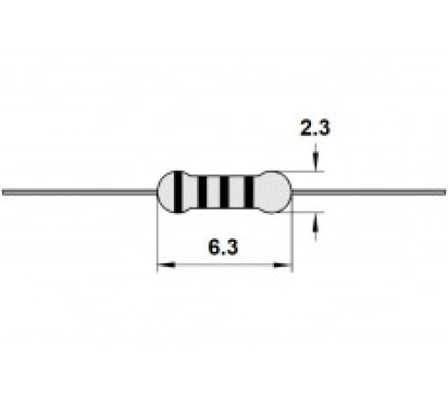 Резистор 0.25Вт  33 кОм