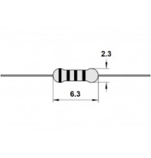 Резистор  0.25Вт  2кОм