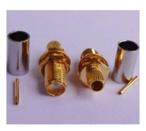 Разъем SMA -S211F/гн./ RG58  /обжим/ 