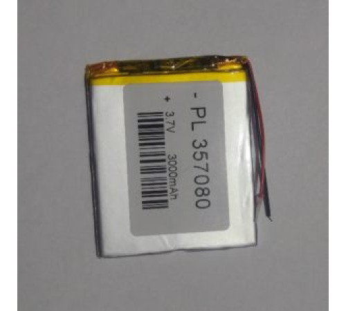 Аккумулятор Li-Po 3.7В 3000мАч /357080/