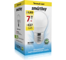 Лампа светод. Smartbuy 7Вт Е27 3000К шар