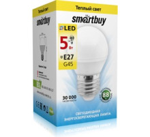 Лампа светод. Smartbuy 5Вт Е27 3000К шар