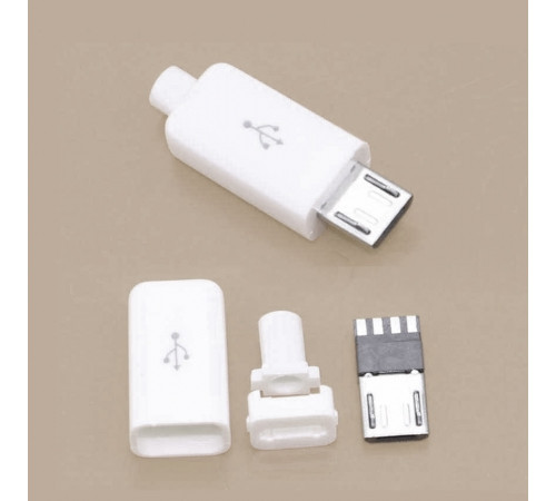 Штекер micro USB под пайку /на кабель/