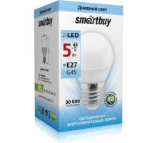 Лампа светод. Smartbuy 5Вт Е27 4000К шар