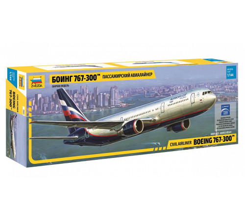 Модель "Боинг 767-300" 1/144 Звезда