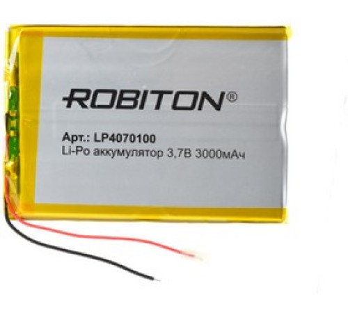 Аккумулятор Li-Po 3.7В 3000мАч /4070100/