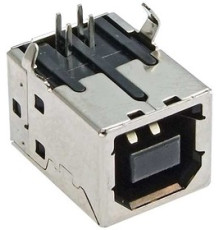 Разъем USB B-1F  на плату  /металл/
