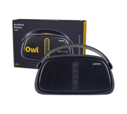 Колонка Perfeo Bluetooth "OWL" 12Вт черная