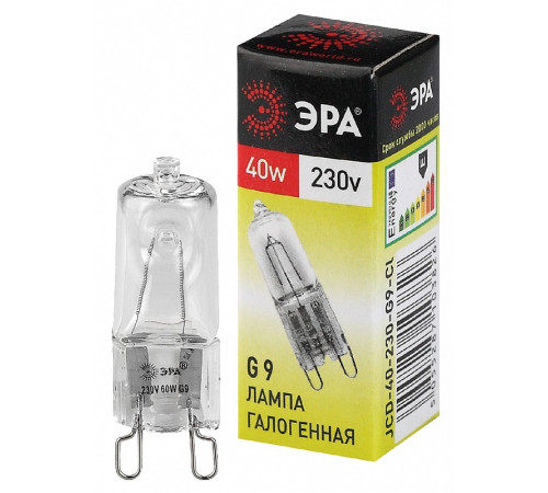 Лампа галогеновая ЭРА G9 40Вт 220В