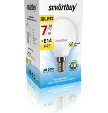 Лампа светод. Smartbuy 7Вт Е14 3000К шар