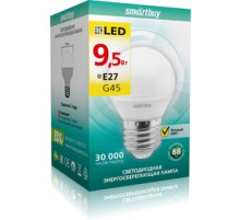 Лампа светод. Smartbuy 9.5Вт Е27 3000К шар