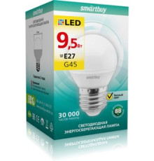 Лампа светод. Smartbuy 9.5Вт Е27 3000К шар