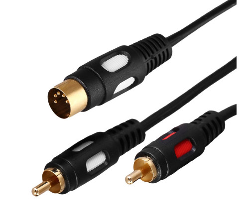 Шнур 5pin шт.-2RCA шт. 1.2метра /17-2512-4/