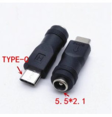 Переходник питания 5.5х 2.1мм.-TYPE-C