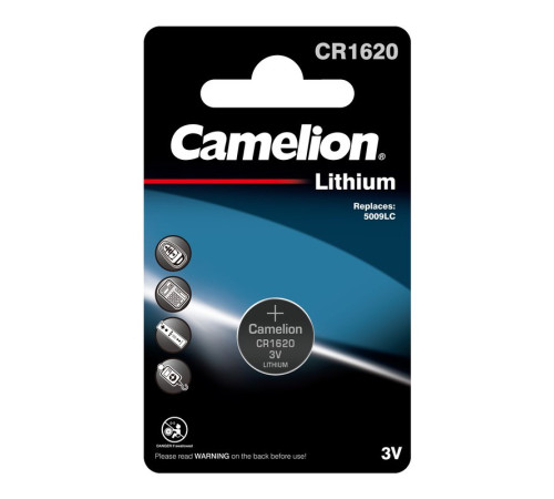 Элемент питания Camelion CR1620 3Вольта 