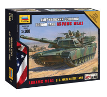 Модель "Абрамс М1А1" 1/100 Звезда /7405/