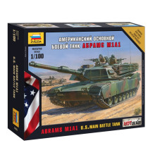 Модель "Абрамс М1А1" 1/100 Звезда /7405/