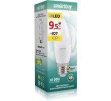 Лампа светод. Smart Buy 9.5Вт Е27 3000К свеча