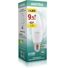 Лампа светод. Smart Buy 9.5Вт Е27 3000К свеча