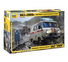  Модель "УАЗ "3909" Аварийно спасат.служба 1/43 