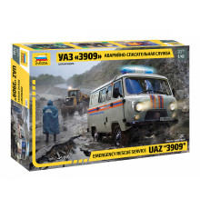  Модель "УАЗ "3909" Аварийно спасат.служба 1/43 