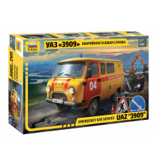  Модель "УАЗ "3909" Аварийная газовая служба 1/43 Звезда