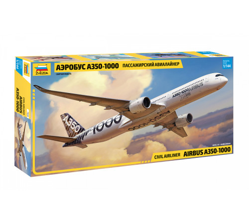 Модель Авиалайнер Аэробус"А-350-1000"  1/144