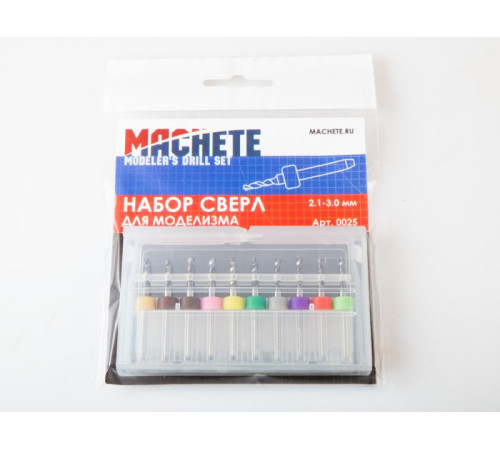 Набор сверл для моделизма 2.1-3мм /М/