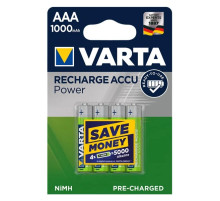 Аккумулятор Varta AAA 1000mA Ni-Mh 1.2Вольта