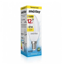 Лампа светод. Smartbuy 12Вт Е14 3000К свеча