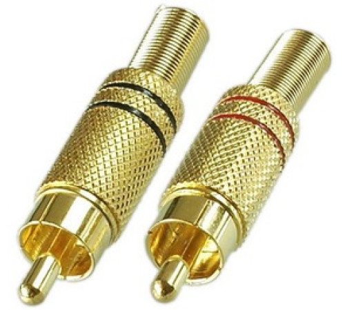 Разъем RCA/шт./ на каб./винт/зол.