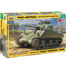 Модель "Амер.средний танк М4А2 "Шерман"1/35 Звезда
