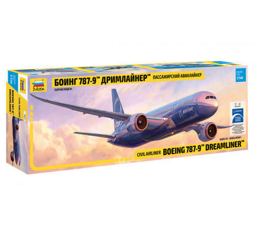 Модель "Боинг 787-9" Дримлайнер" 1/144 Звезда