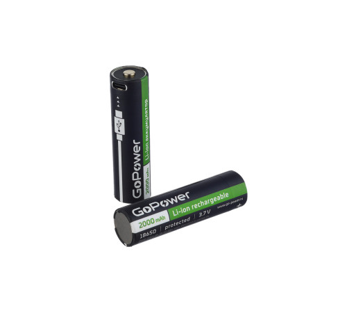 Аккумулятор Li-ion 2000мАч ICR18650 3.7В Type-C