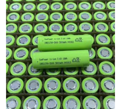 Аккумулятор Li-ion 5000мАч ICR 21700 3.7В /15A/