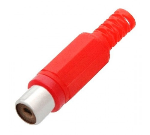 Разъем RCA/гн./ на каб. кр./чер. 